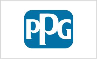 PPG logo with blue and white design.